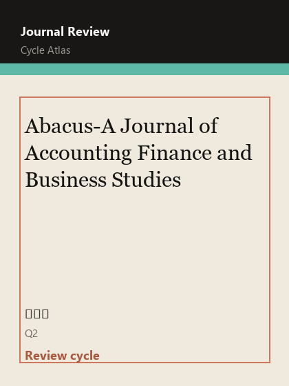 Abacus-A Journal of Accounting Finance and Business Studies 期刊封面