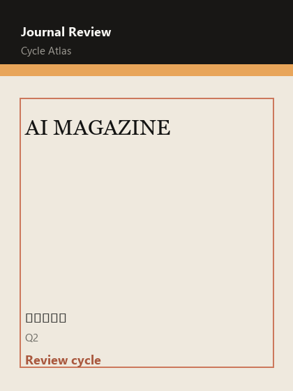 AI MAGAZINE 期刊封面