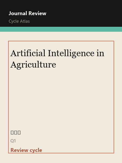 Artificial Intelligence in Agriculture 期刊封面