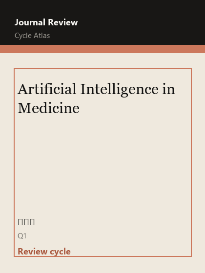 Artificial Intelligence in Medicine 期刊封面