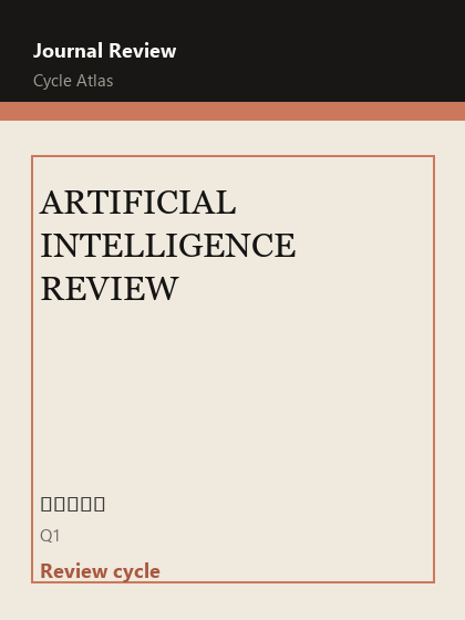 ARTIFICIAL INTELLIGENCE REVIEW 期刊封面