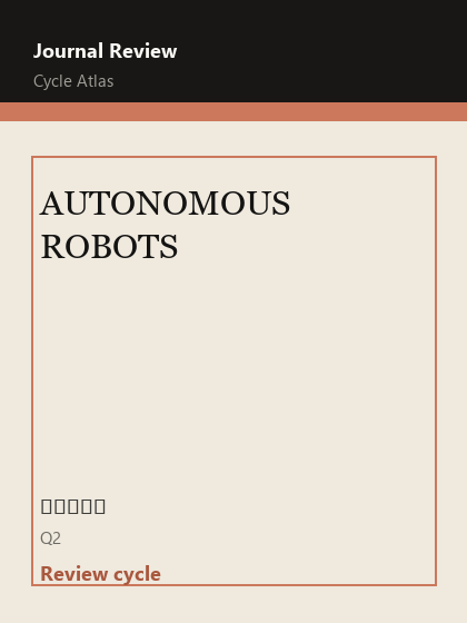AUTONOMOUS ROBOTS 期刊封面