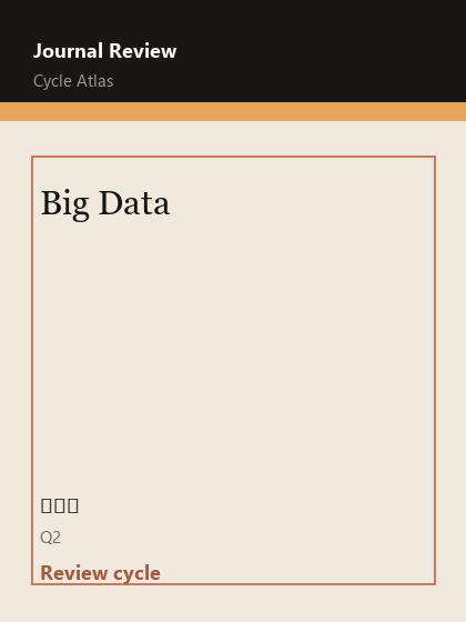 Big Data 期刊封面