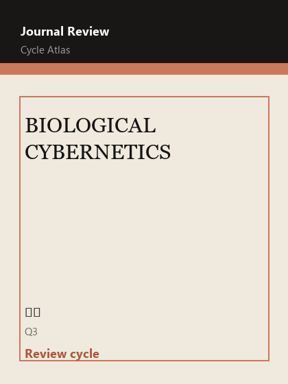 BIOLOGICAL CYBERNETICS 期刊封面