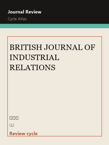 BRITISH JOURNAL OF INDUSTRIAL RELATIONS 期刊封面