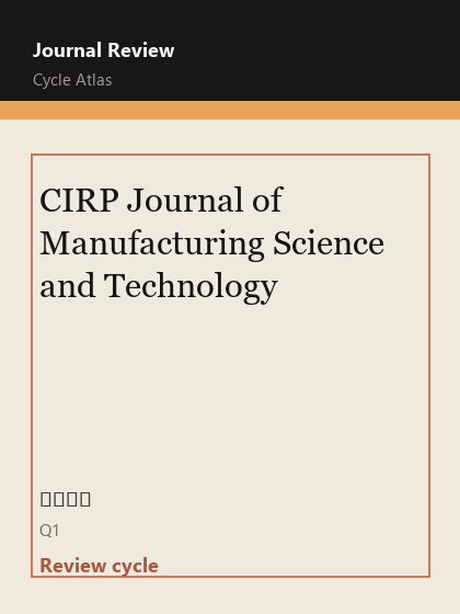CIRP Journal of Manufacturing Science and Technology 期刊封面