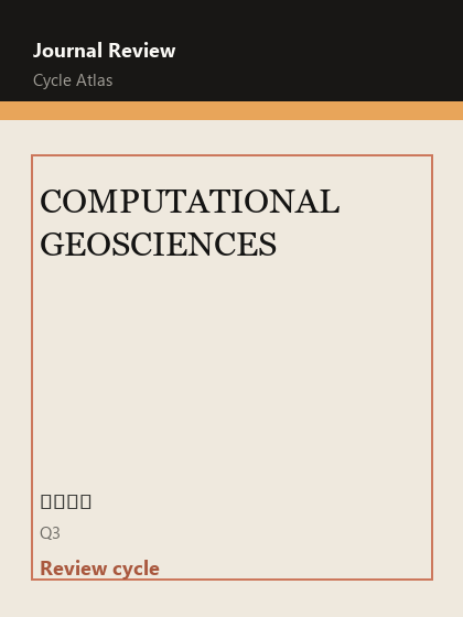 COMPUTATIONAL GEOSCIENCES 期刊封面