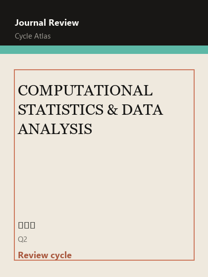 COMPUTATIONAL STATISTICS & DATA ANALYSIS 期刊封面
