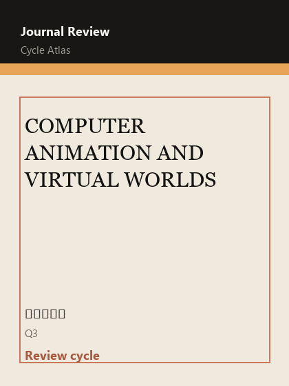 COMPUTER ANIMATION AND VIRTUAL WORLDS 期刊封面