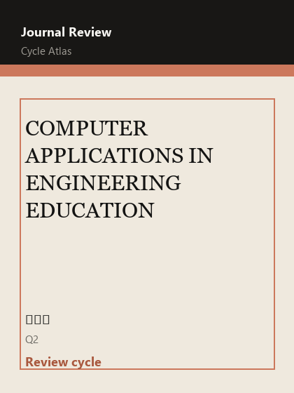 COMPUTER APPLICATIONS IN ENGINEERING EDUCATION 期刊封面