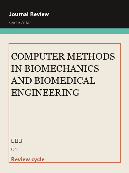 COMPUTER METHODS IN BIOMECHANICS AND BIOMEDICAL ENGINEERING 期刊封面