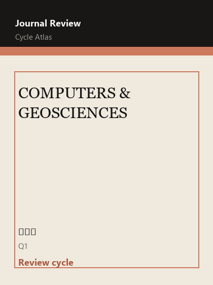 COMPUTERS & GEOSCIENCES 期刊封面