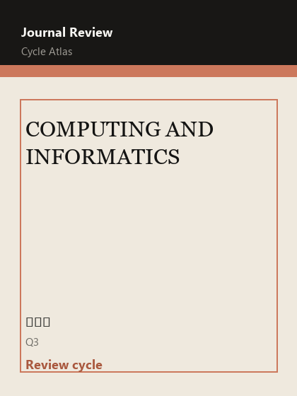 COMPUTING AND INFORMATICS 期刊封面