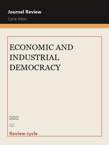 ECONOMIC AND INDUSTRIAL DEMOCRACY 期刊封面