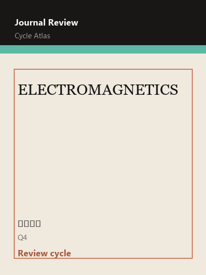 ELECTROMAGNETICS 期刊封面