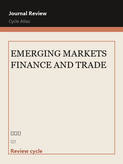 EMERGING MARKETS FINANCE AND TRADE 期刊封面