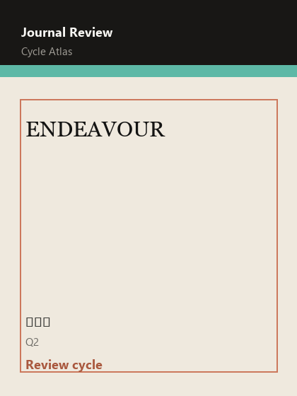 ENDEAVOUR 期刊封面
