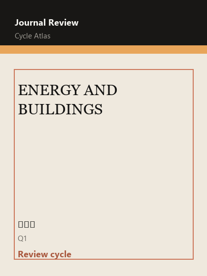 ENERGY AND BUILDINGS 期刊封面