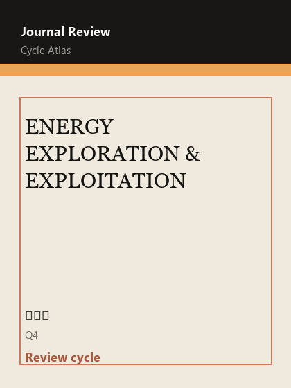 ENERGY EXPLORATION & EXPLOITATION 期刊封面