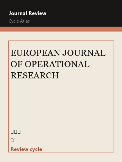 EUROPEAN JOURNAL OF OPERATIONAL RESEARCH 期刊封面