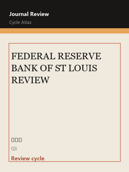 FEDERAL RESERVE BANK OF ST LOUIS REVIEW 期刊封面
