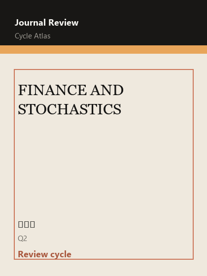 FINANCE AND STOCHASTICS 期刊封面