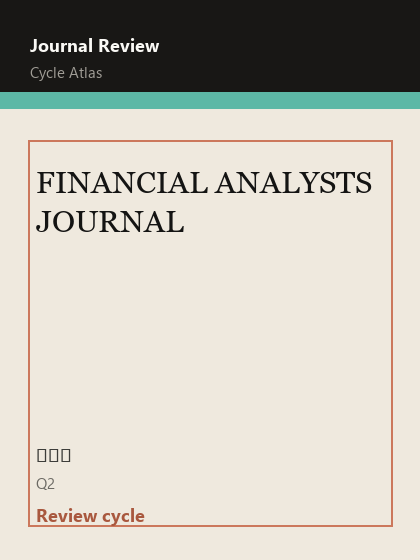 FINANCIAL ANALYSTS JOURNAL 期刊封面