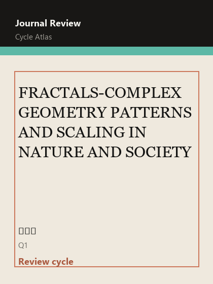 FRACTALS-COMPLEX GEOMETRY PATTERNS AND SCALING IN NATURE AND SOCIETY 期刊封面