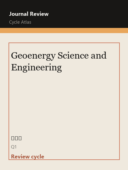 Geoenergy Science and Engineering 期刊封面