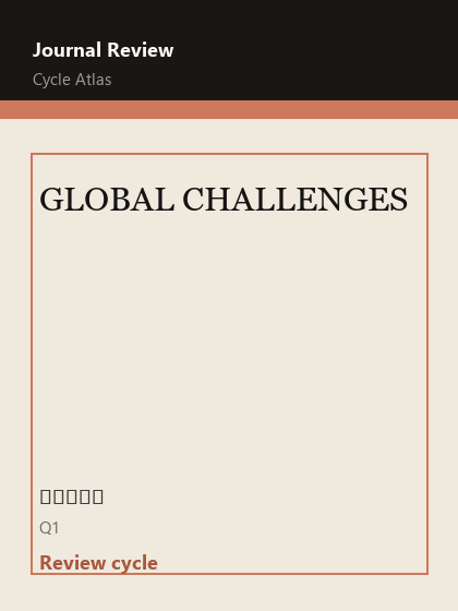 GLOBAL CHALLENGES 期刊封面
