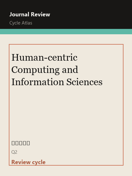 Human-centric Computing and Information Sciences 期刊封面