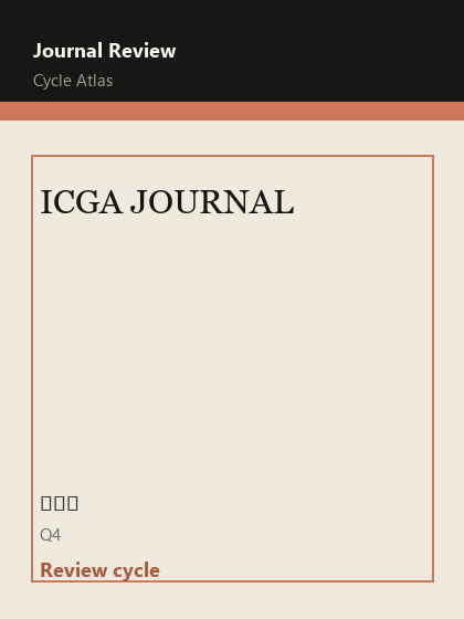 ICGA JOURNAL 期刊封面
