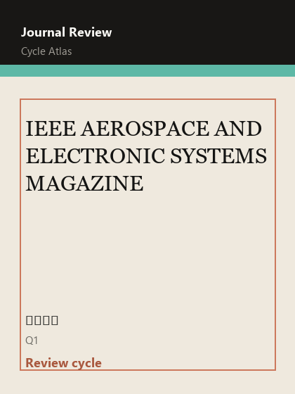 IEEE AEROSPACE AND ELECTRONIC SYSTEMS MAGAZINE 期刊封面