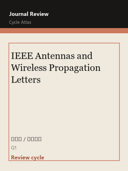 IEEE Antennas and Wireless Propagation Letters 期刊封面
