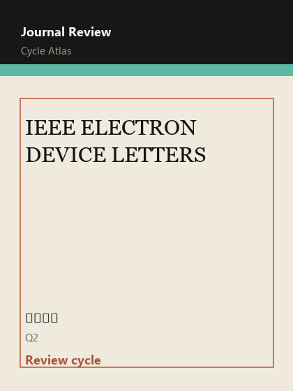 IEEE ELECTRON DEVICE LETTERS 期刊封面