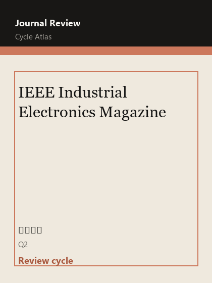 IEEE Industrial Electronics Magazine 期刊封面