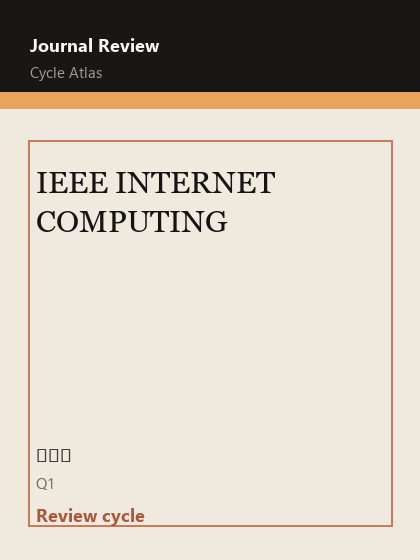 IEEE INTERNET COMPUTING 期刊封面