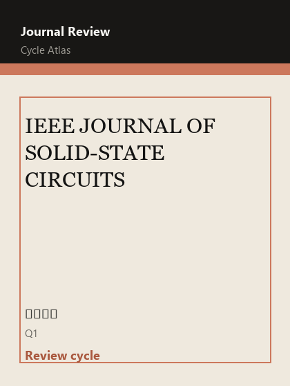 IEEE JOURNAL OF SOLID-STATE CIRCUITS 期刊封面
