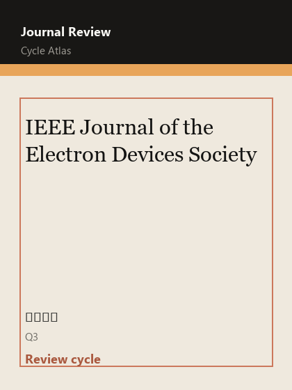 IEEE Journal of the Electron Devices Society 期刊封面