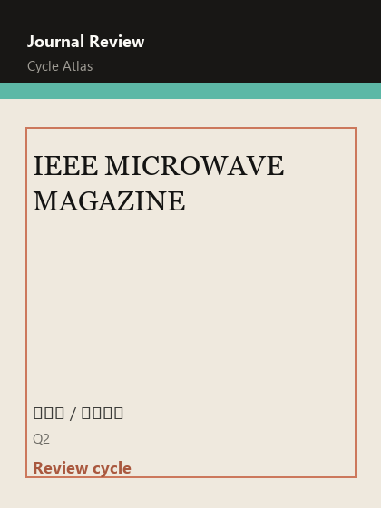IEEE MICROWAVE MAGAZINE 期刊封面