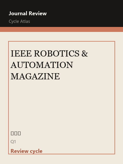IEEE ROBOTICS & AUTOMATION MAGAZINE 期刊封面