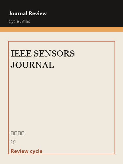 IEEE SENSORS JOURNAL 期刊封面
