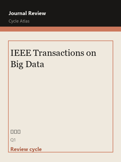 IEEE Transactions on Big Data 期刊封面