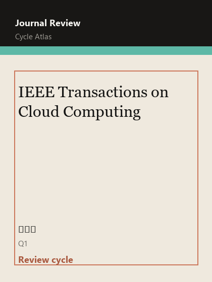 IEEE Transactions on Cloud Computing 期刊封面