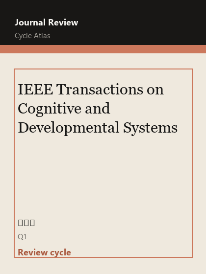 IEEE Transactions on Cognitive and Developmental Systems 期刊封面
