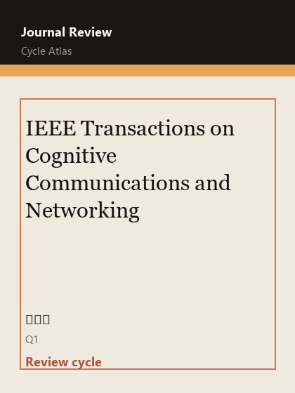 IEEE Transactions on Cognitive Communications and Networking 期刊封面