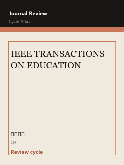 IEEE TRANSACTIONS ON EDUCATION 期刊封面