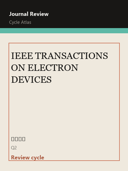 IEEE TRANSACTIONS ON ELECTRON DEVICES 期刊封面