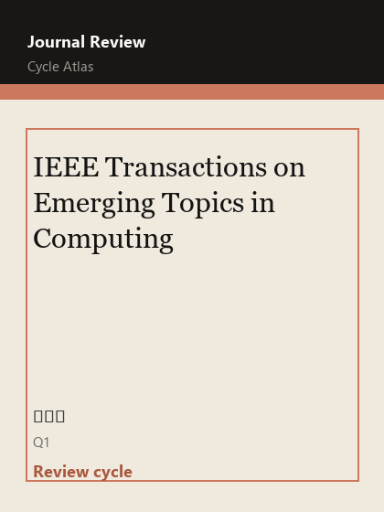 IEEE Transactions on Emerging Topics in Computing 期刊封面