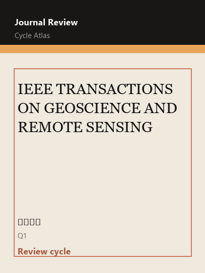 IEEE TRANSACTIONS ON GEOSCIENCE AND REMOTE SENSING 期刊封面